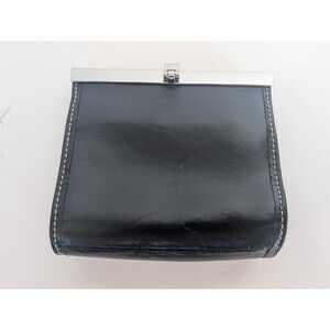 Wilson Leather Maxima Small Black Wallet Coins Change 3.75x3.75